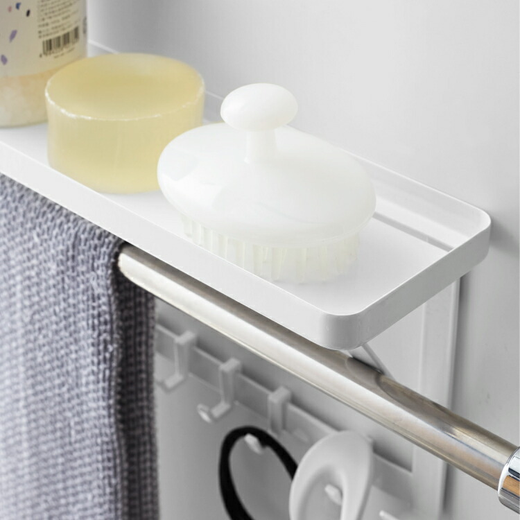 タオル掛け上ラック ミスト お風呂 収納 タオルバー 洗面所 バス用品