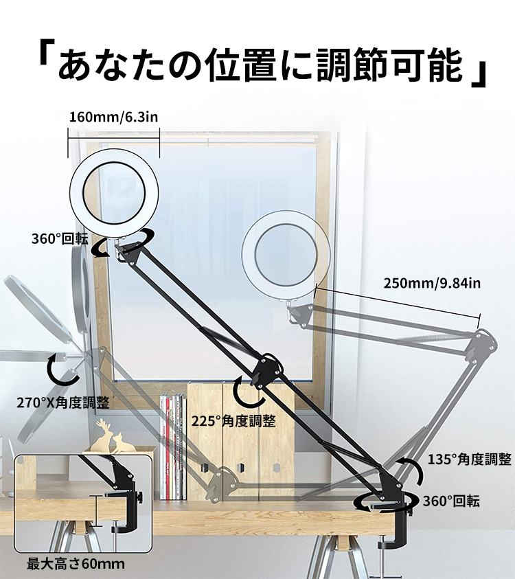 拡大鏡 スタンドルーペ クリップ式 倍率10倍 レンズ直径10.5CM LEDライト付き 360°角度調整可能 読書 虫眼鏡 USB給電 手芸 品質保証 非売品 地図 新聞 ジュエリー 拡大鏡 スタンドルーペ クリップ式 倍率10倍 レンズ直径10.5CM LEDライト付き 360°角度調整可能 読書 虫眼鏡 USB給電 手芸 品質保証 非売品 地図 新聞 ジュエリー
