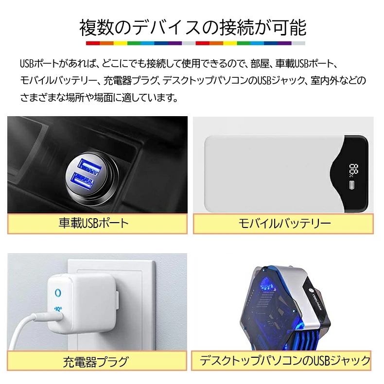 ムードライト イルミライト USB LED ライト USB雰囲気 車内照明 室内夜間ライト 高輝度 軽量 小型 8色 呼吸モード  :usblight01:ヘルツ - 通販 - Yahoo!ショッピング