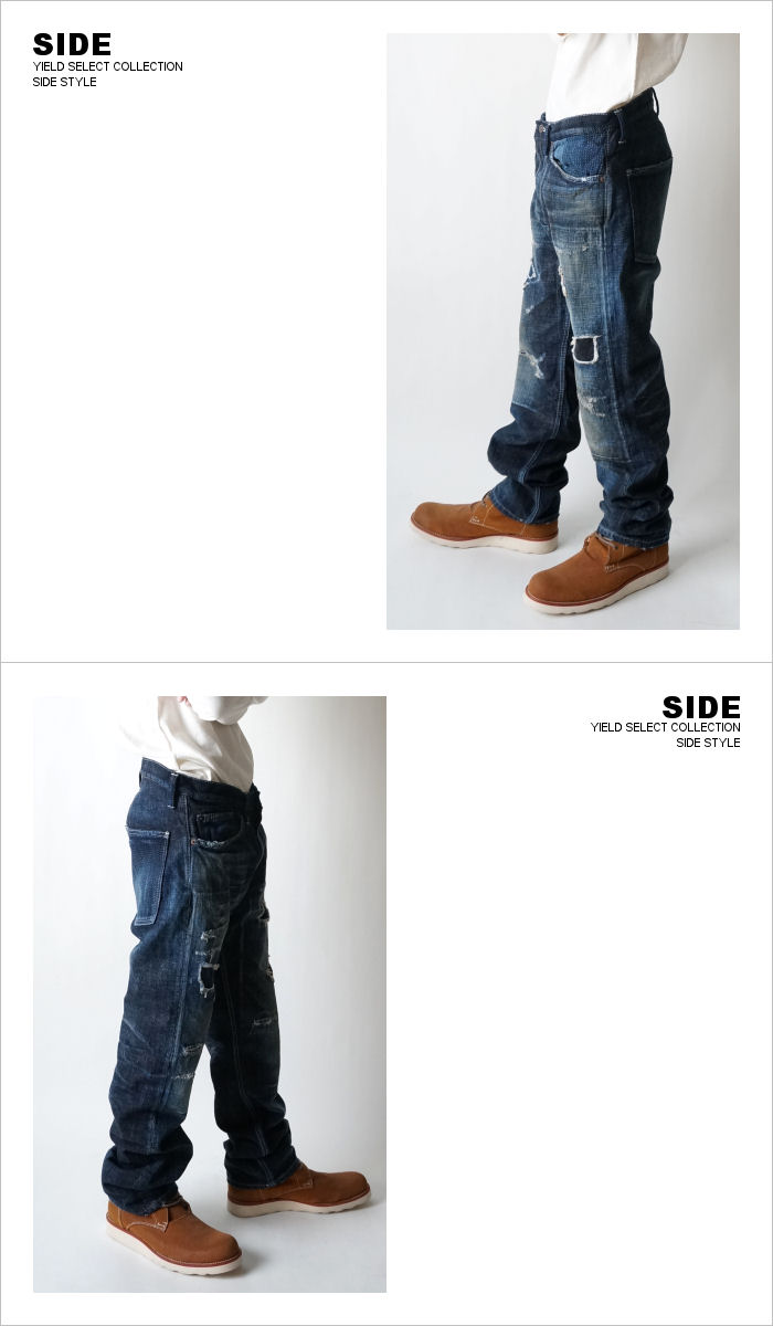 SCISSORMAN（シザーマン）1001 KURASHIKI JEANS 久留米絣＆刺子切替 