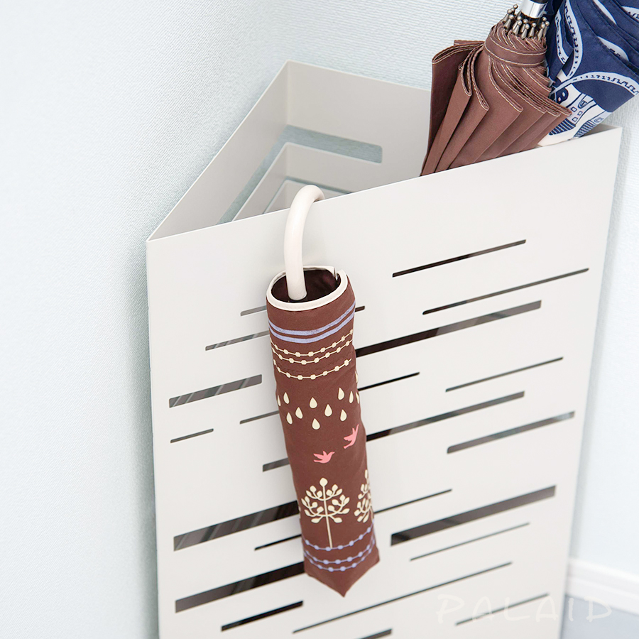 傘立て アンブレラスタンド 三角形 傘入れ 傘 玄関 おしゃれ かわいい 北欧 モダン ナチュラル シンプル スリム 収納 ホワイト グレー