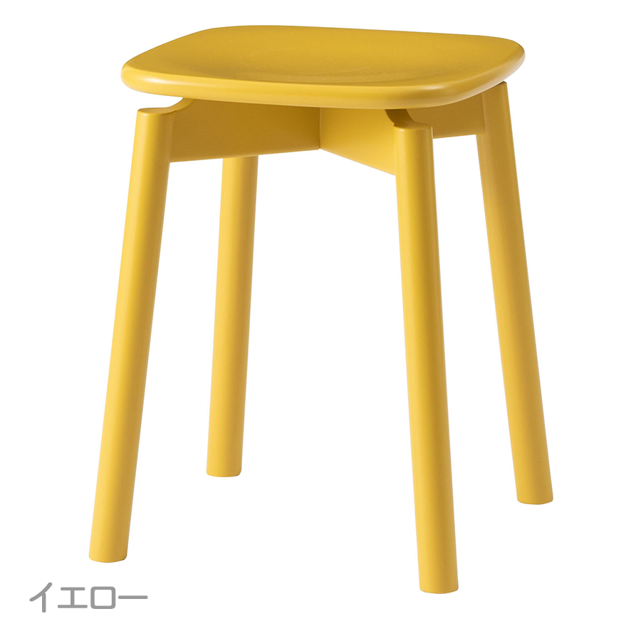 2点以上購入で7%OFF 椅子 スツール かわいい くすみカラー 天然木
