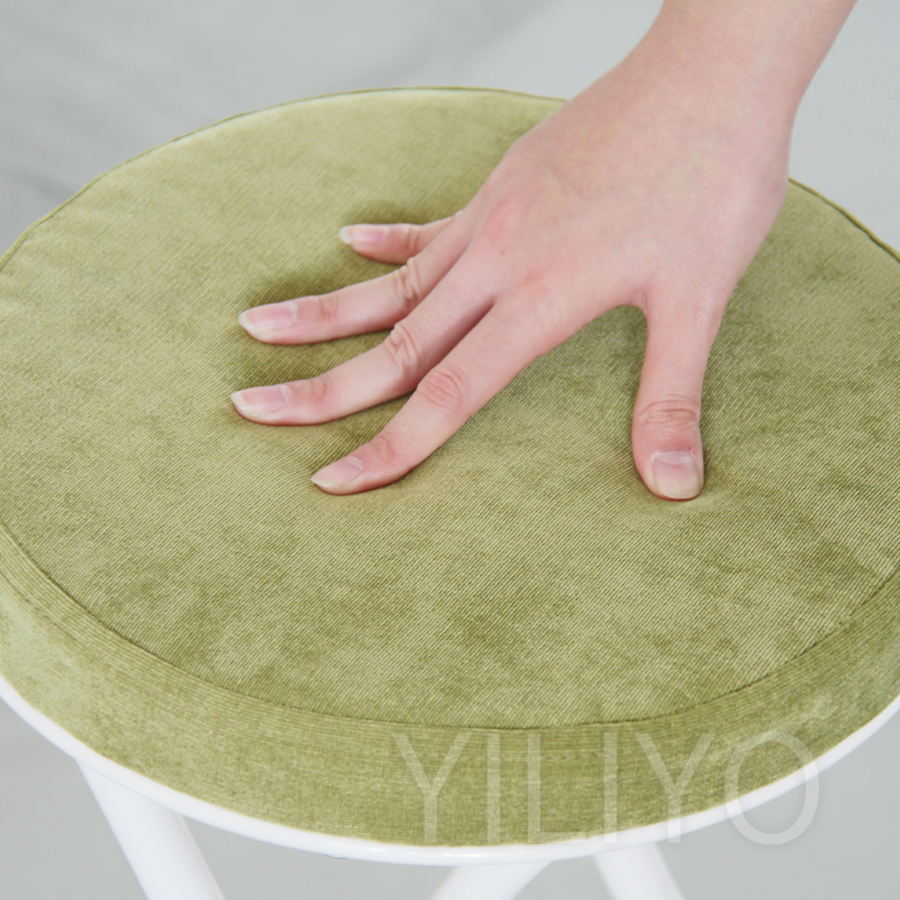 椅子 スツール ハイタイプ 丸椅子 イス クッション 折りたたみ ベロア カラフル シンプル カウンター 6色 家族