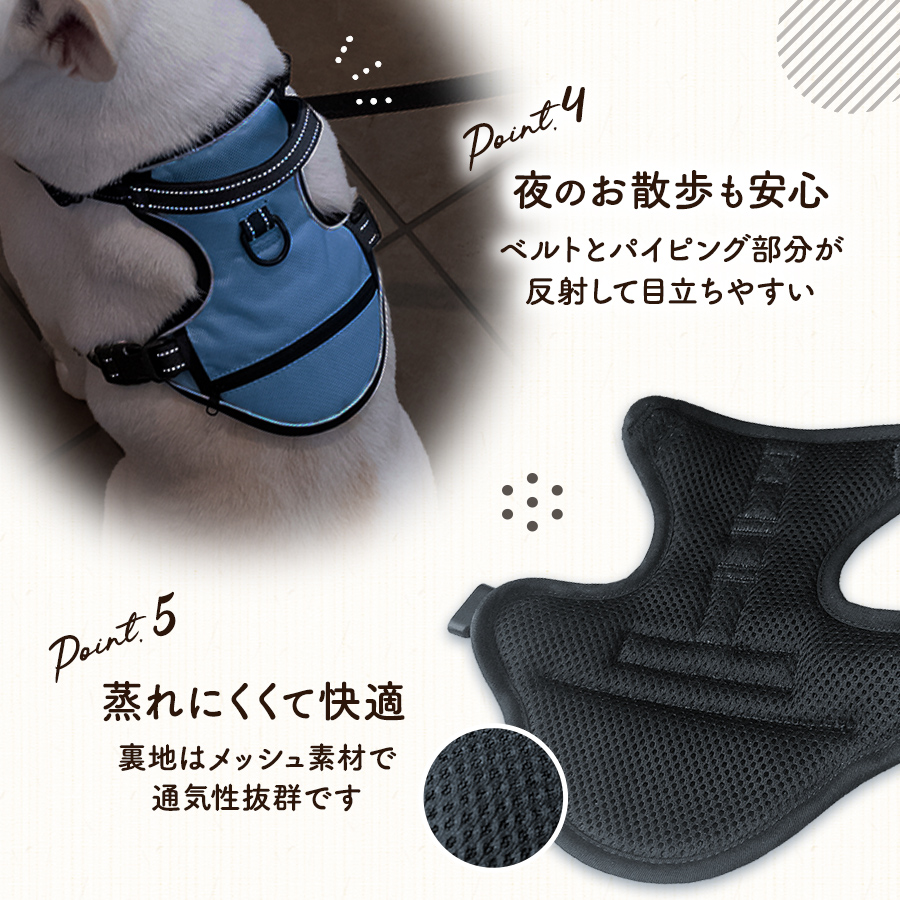 犬 ハーネス 抜けない 犬ハーネス 小型犬 中型犬 胴輪 ポケット