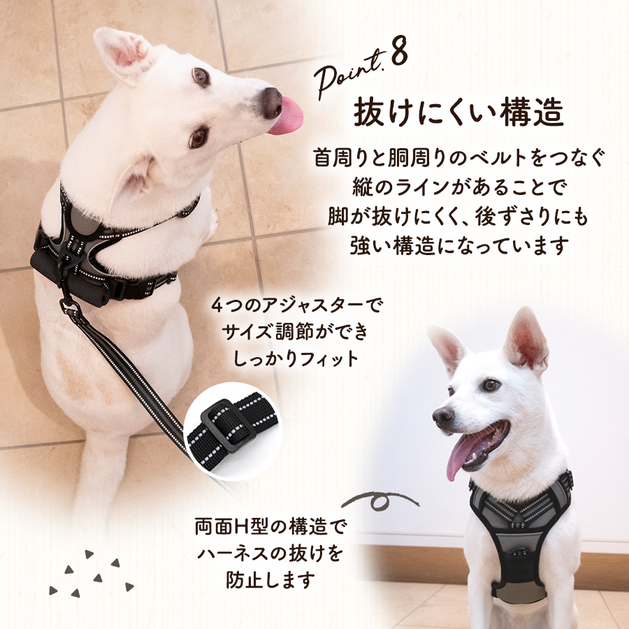 犬ハーネス リード セット 中型犬 引っ張り防止 飛び出し防止 メッシュ