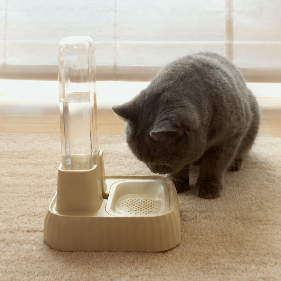 自動給水器 ペット 犬 猫 コードレス 電源不要 給水器 550ml 水飲み