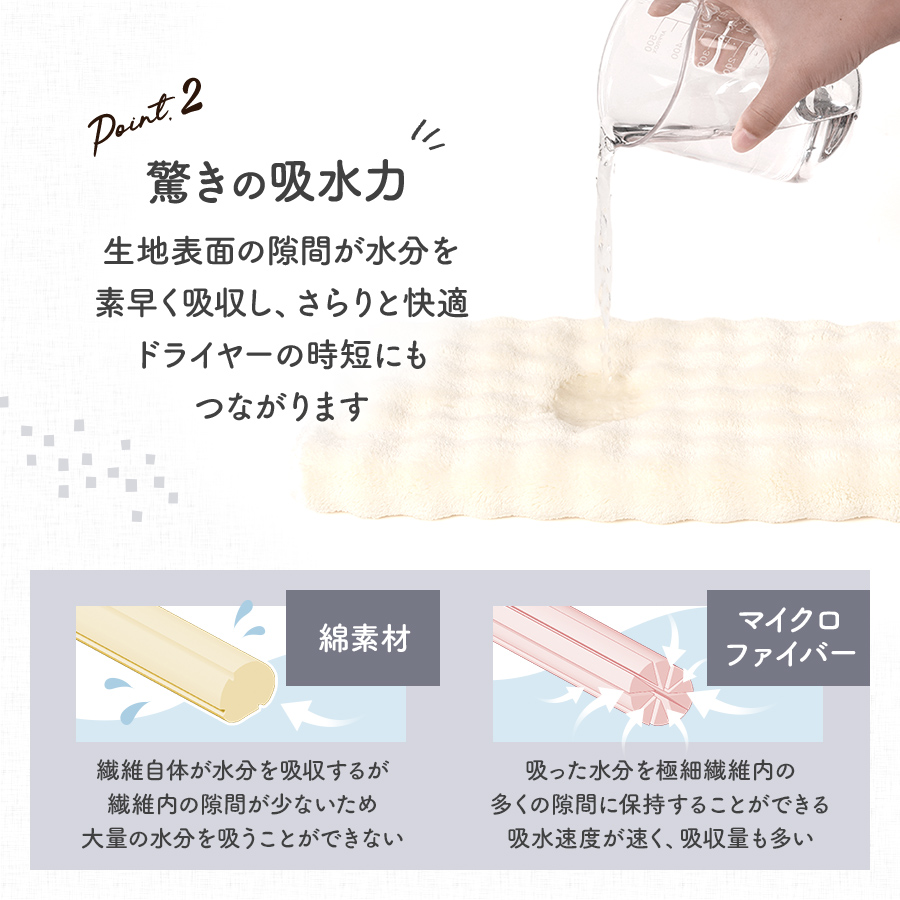 ふわふわボリュームヘアドライタオルピンクむらさきグレーベージュ