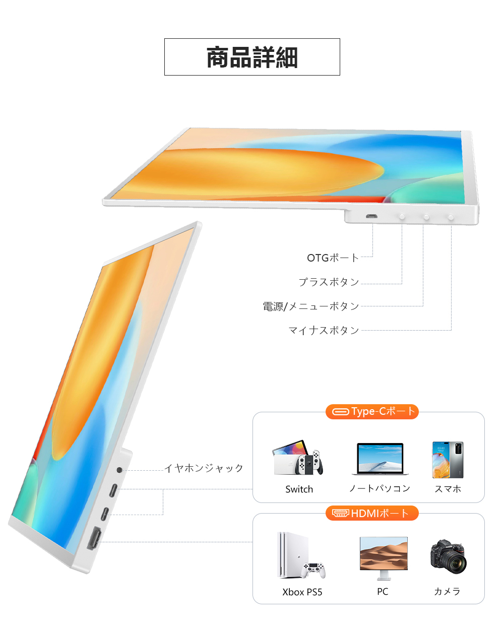 非光沢 120Hz 1920x1200高画質】 16インチ 15.6 モバイルモニター