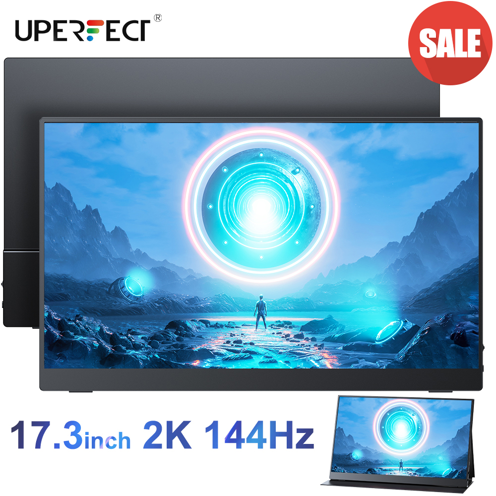 Amazon.co.jp: UPERFETC モバイルモニター 2K 17.3インチ 144Hz