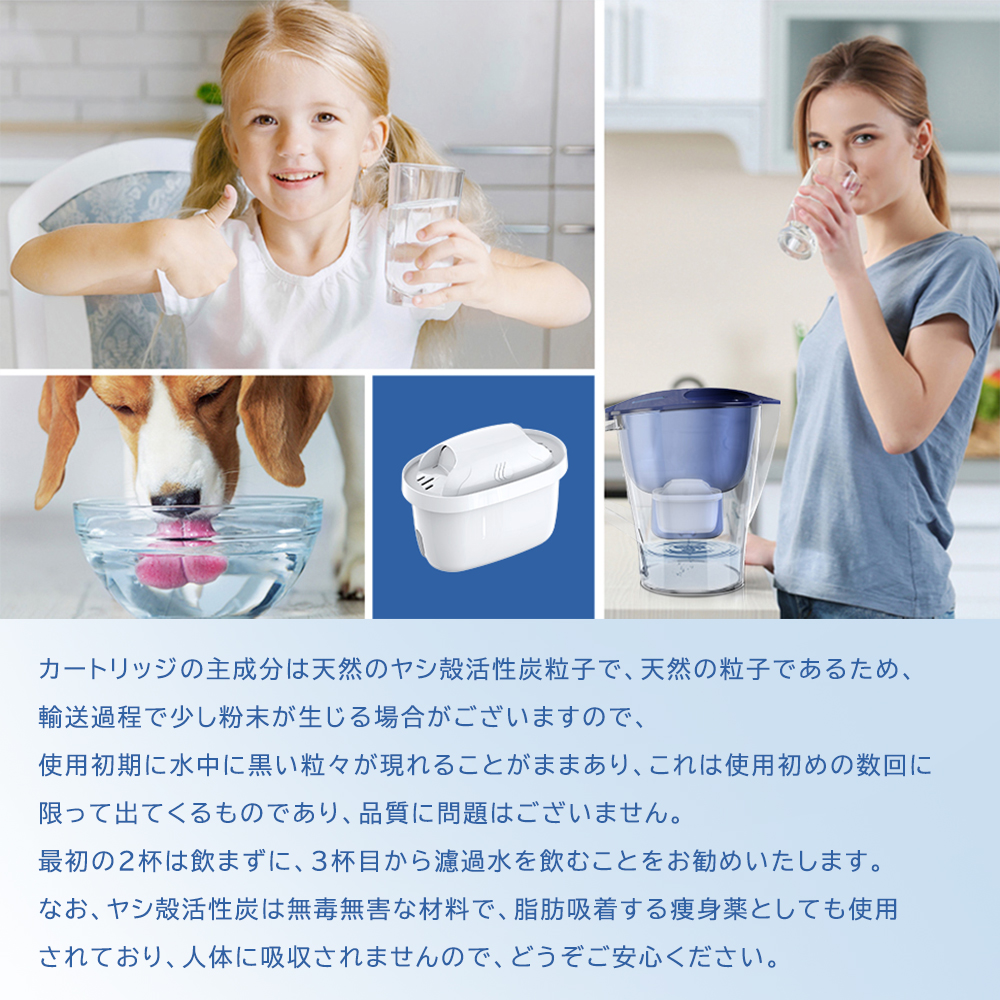 8個セット 浄水器用カートリッジ 浄水ポット用フィルター 【ブリタ マクストラ BRITA MAXTRA】互換用 カートリッジ 新旧型ポート対応｜yj-planning｜09