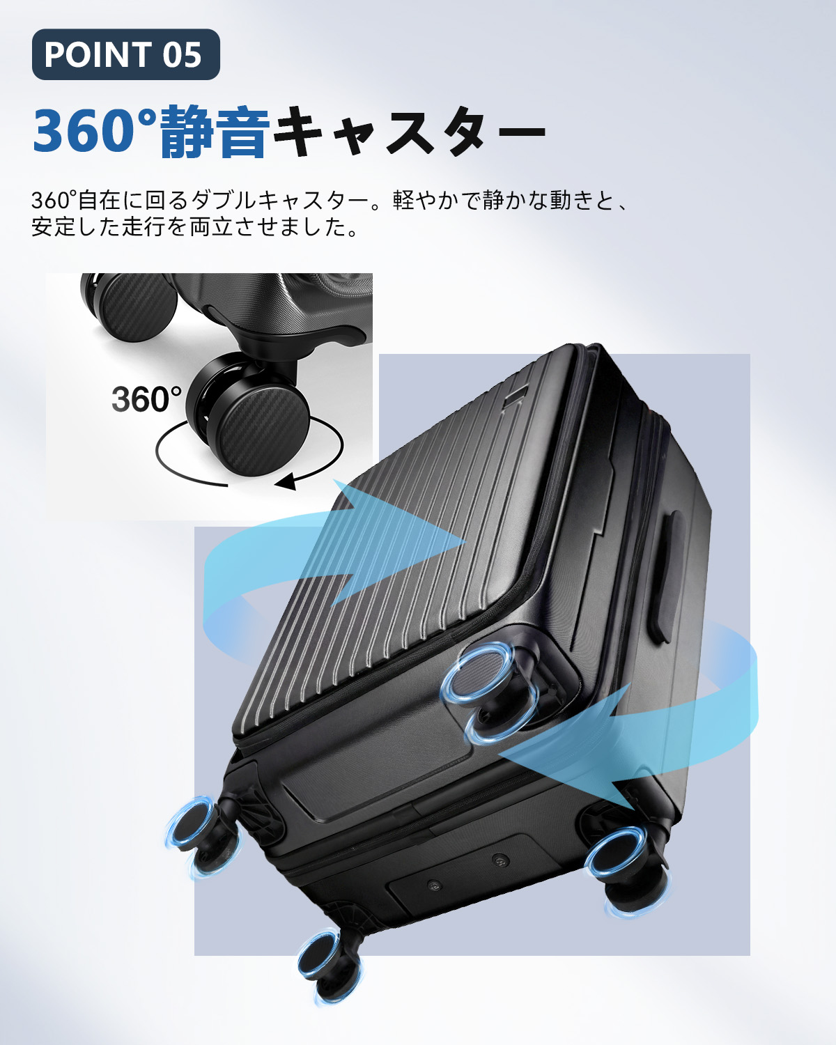 【フロントオープン ストッパー付 USBポート】Seelove スーツケース キャリーケース キャリーバッグ 機内持ち込み Sサイズ 拡張機能 超軽量 静音キャスター 旅行の画像