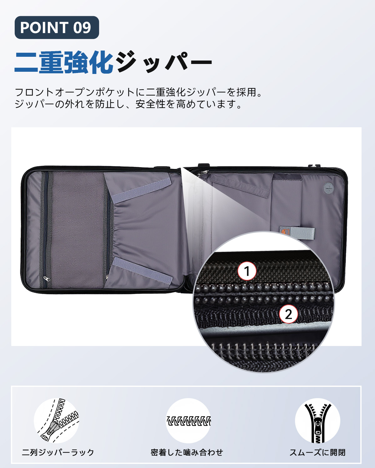 【フロントオープン ストッパー付 USBポート】Seelove スーツケース キャリーケース キャリーバッグ 機内持ち込み Sサイズ 拡張機能 超軽量 静音キャスター 旅行の画像