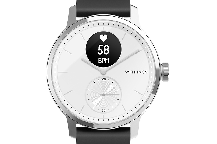 スマートウォッチ Withings ScanWatch White 42mm 血中酸素の測定 心拍