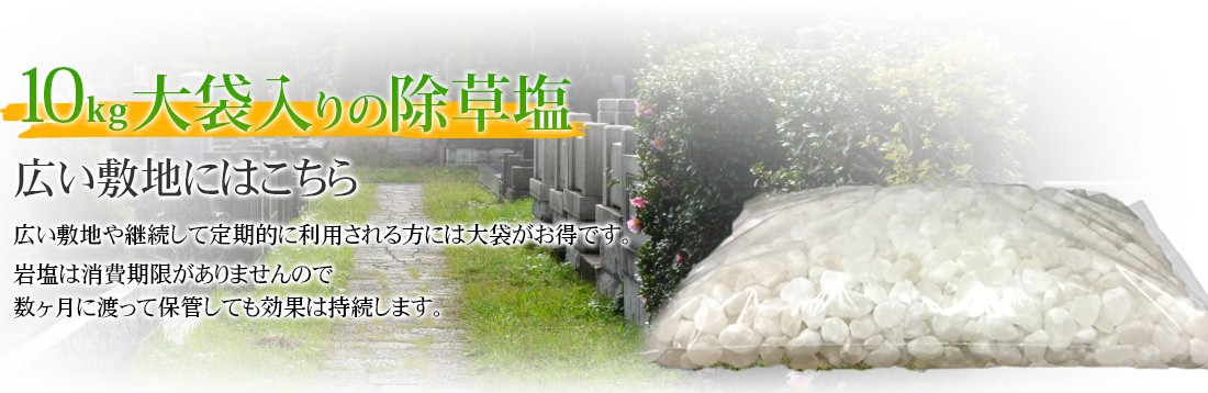 10kg大袋入りの除草塩
