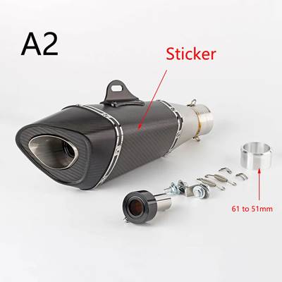 並行輸入品】 汎用バイク 二輪エキゾースト 36-51mm/61mm マウンテン