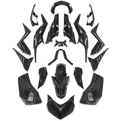 【並行輸入品】 ヤマハ X-MAX 300 2023 黒フル一定フェアリングバイクシェルパネルキットボディ カバーモーターバイク部品_2