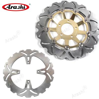 【並行輸入品】 Arashi-CNCフローティングフロントリアブレーキ スズキズ用ディスクロターe 500 1989 - 2003 gse500 gs500e 1990 1991 1992 1993 1994 1セットの画像
