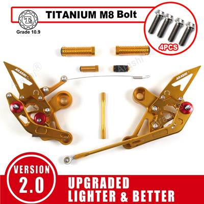 【並行輸入品】 嵐-CNC調整可能フットレスト リアセットフットレスト ヤマハmt09 mt 09 mt 09 FZ-09 2017 2018 2019 2020 クイックシフター 2014-2020_5