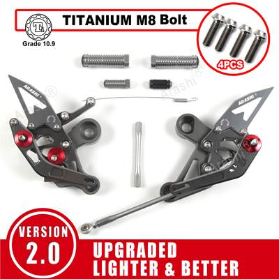 【並行輸入品】 嵐-CNC調整可能フットレスト リアセットフットレスト ヤマハmt09 mt 09 mt 09 FZ-09 2017 2018 2019 2020 クイックシフター 2014-2020_6