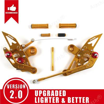 【並行輸入品】 嵐-CNC調整可能フットレスト リアセットフットレスト ヤマハmt09 mt 09 mt 09 FZ-09 2017 2018 2019 2020 クイックシフター 2014-2020_1