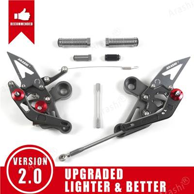 【並行輸入品】 嵐-CNC調整可能フットレスト リアセットフットレスト ヤマハmt09 mt 09 mt 09 FZ-09 2017 2018 2019 2020 クイックシフター 2014-2020_3