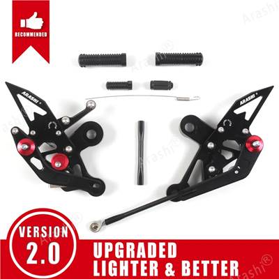 【並行輸入品】 嵐-CNC調整可能フットレスト リアセットフットレスト ヤマハmt09 mt 09 mt 09 FZ-09 2017 2018 2019 2020 クイックシフター 2014-2020_4