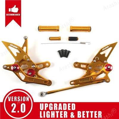 【並行輸入品】 嵐-CNCバイク 二輪フットレスト フットレスト フットペグ リアセット カワサキニンジャ用アクセサリーzx10r zx1000 2006-2007 2006 2007 1セッ_4