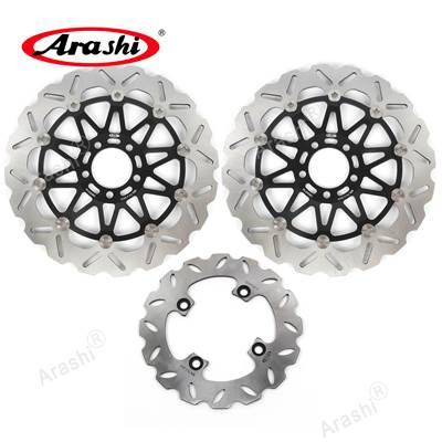 【並行輸入品】 Arashascnc-カワサキニンジャzx9r zx 9r ZX-9R 2002 2003用フルフローティングフロントブレーキディスクローター バイク 二輪交換用ディスク_4