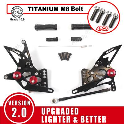 【並行輸入品】 嵐-スズキ用CNC調節可能フットレスト フットレスト フットペグ ライダー用リアセット 部品GSX-R1000 gsx1000r gsxr GSX-R 1000 2005 - 2006_6