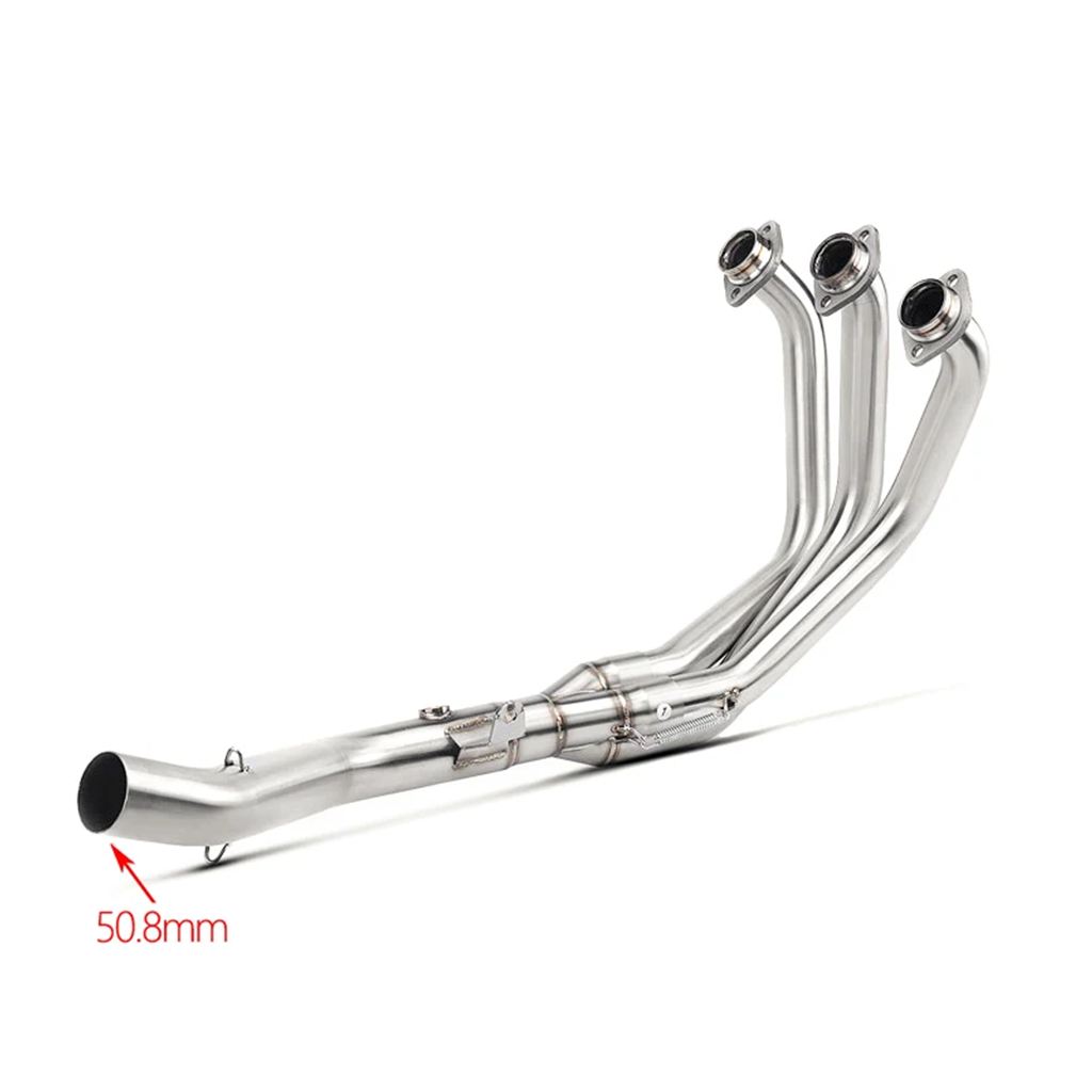 【並行輸入品】 ヤマハ MT09 mt09 FZ09 FZ-09 2021 2022 2023 バイクチューブ 51 mm排気システムステンレスフロントリンクパイプ MT-09_1