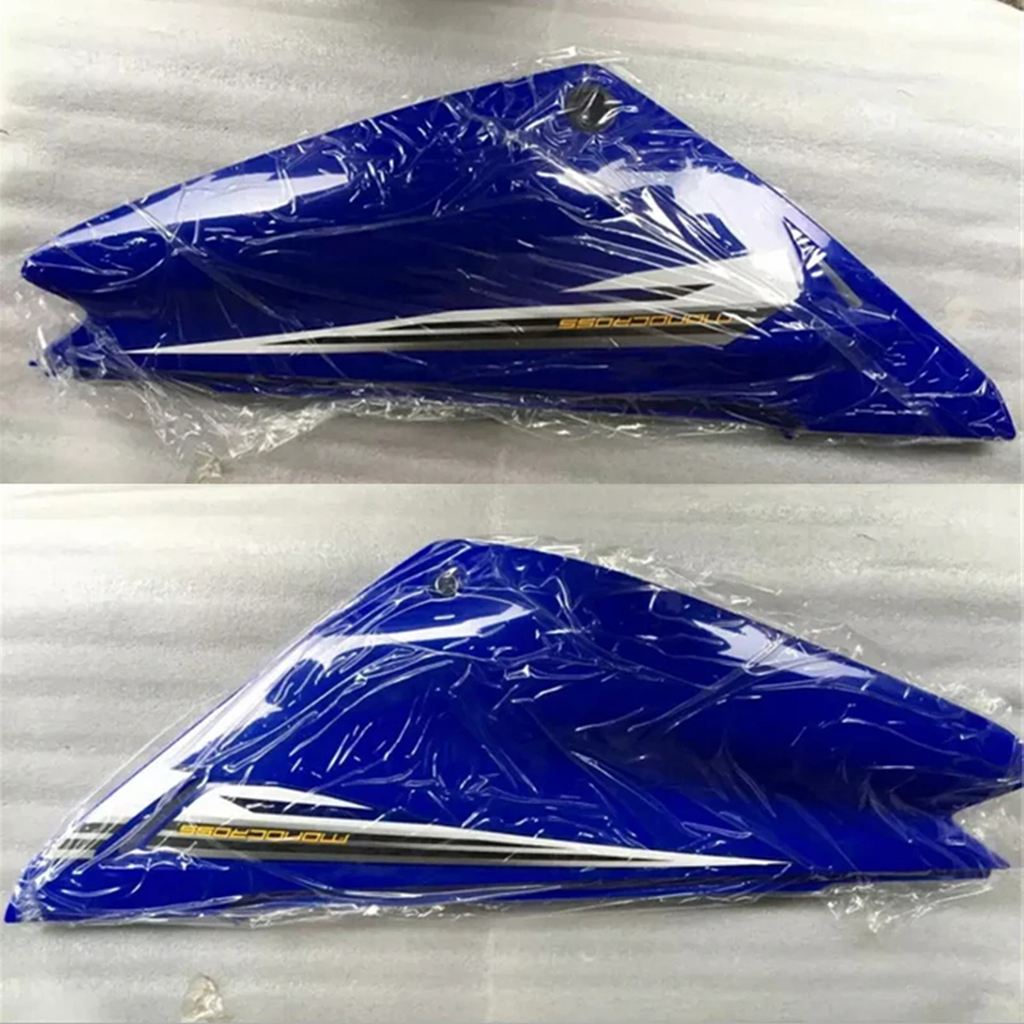 【並行輸入品】 ヤマハXtz125 ijianshe JYM125-9用バイク 二輪ボディカバー サイドパネル タンクプロテクター プラスチック 青白の画像