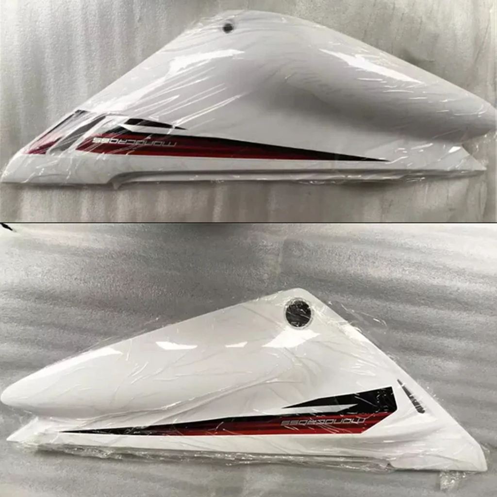 【並行輸入品】 ヤマハXtz125 ijianshe JYM125-9用バイク 二輪ボディカバー サイドパネル タンクプロテクター プラスチック 青白の画像