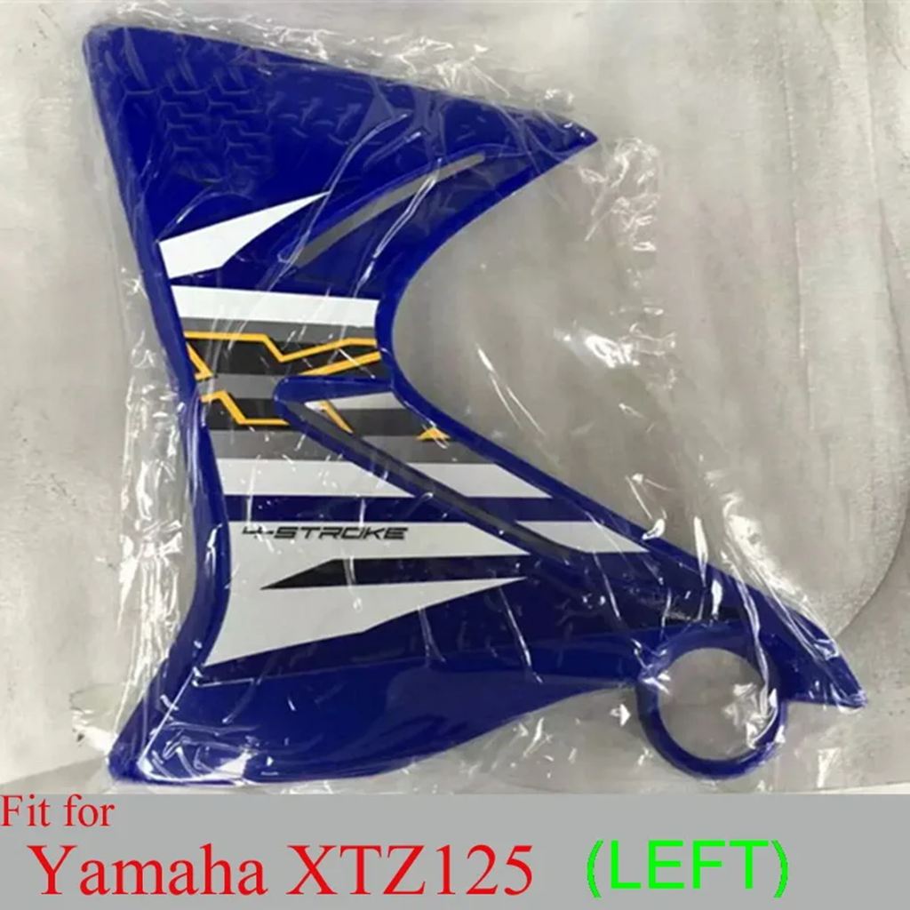 【並行輸入品】 ヤマハXtz125 ijianshe JYM125-9用バイク 二輪ボディカバー サイドパネル タンクプロテクター プラスチック 青白の画像