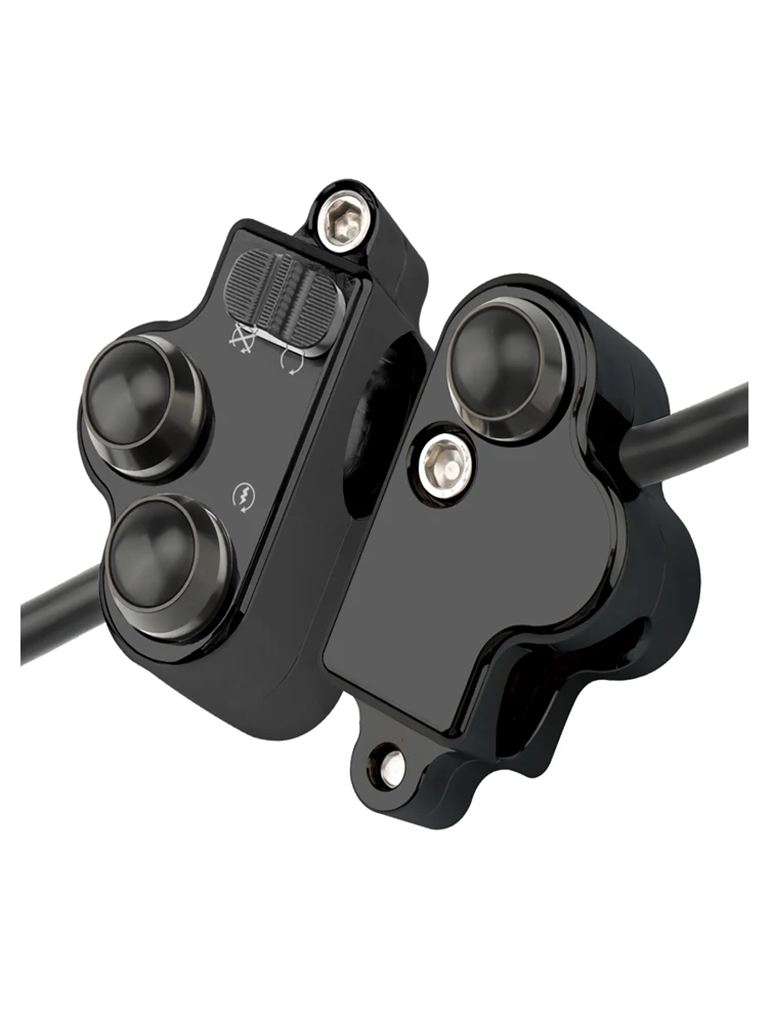 【並行輸入品】 バイク 二輪用ハンドルバースイッチ 7/8 インチ 22mm ハーレー ホンダ カワサキ スズキ用バイク 二輪スイッチ 信号 スターターボタン