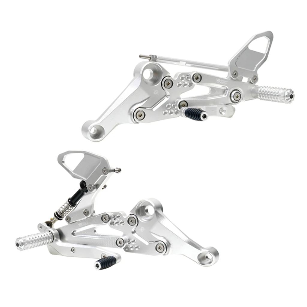 【並行輸入品】バイクリアセットフットペグフットレストフットペグペダル CNC アルミアクセサリーアプリリア RS660 TUONO660 2021-2023の画像