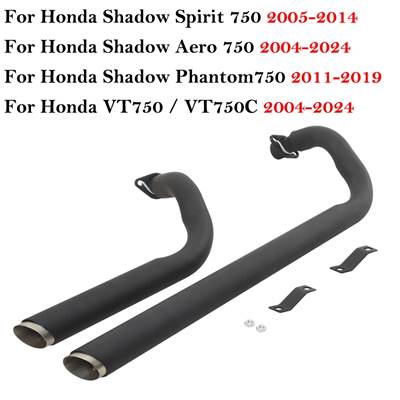 【並行輸入品】 ホンダシャドウスピリット750 2005-2014 vt750 vt750c vt750c2 vt750c2f 2004-2024用フルマフラー_1