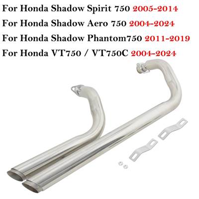 【並行輸入品】 ホンダシャドウスピリット750 2005-2014 vt750 vt750c vt750c2 vt750c2f 2004-2024用フルマフラー_2