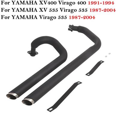 【並行輸入品】 バイクフロント/センターマニホールド 排気システム ヤマハxv400 ビラーゴ400 1991-2004 ヤマハxv 535 ビラーゴ535-1987の画像