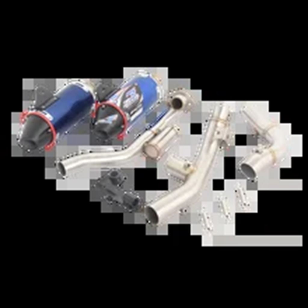 【並行輸入品】ホンダCRF150F CRF230F CRF 150F 230F 2003-2019バイク 二輪用フロントパイプマフラーフル排気システムの画像