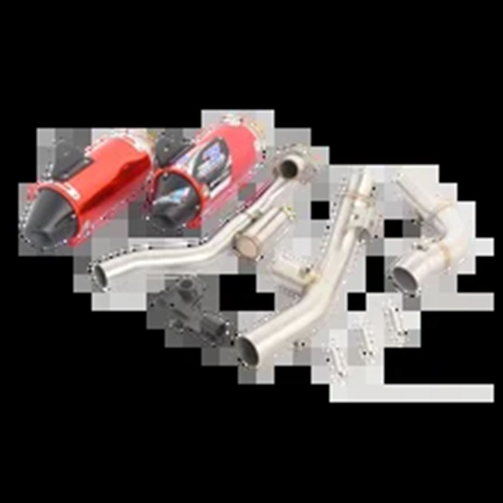 【並行輸入品】ホンダCRF150F CRF230F CRF 150F 230F 2003-2019バイク 二輪用フロントパイプマフラーフル排気システムの画像