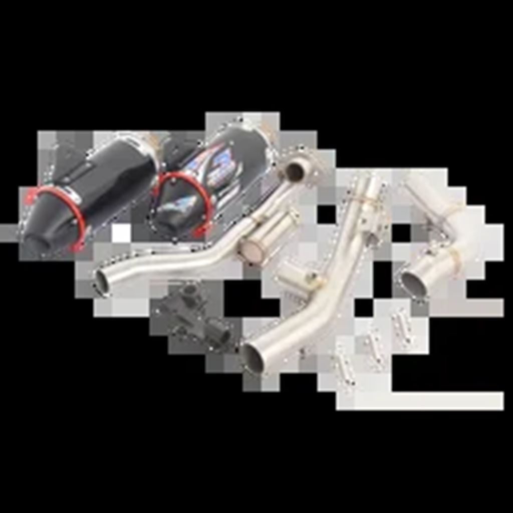 【並行輸入品】ホンダCRF150F CRF230F CRF 150F 230F 2003-2019バイク 二輪用フロントパイプマフラーフル排気システムの画像