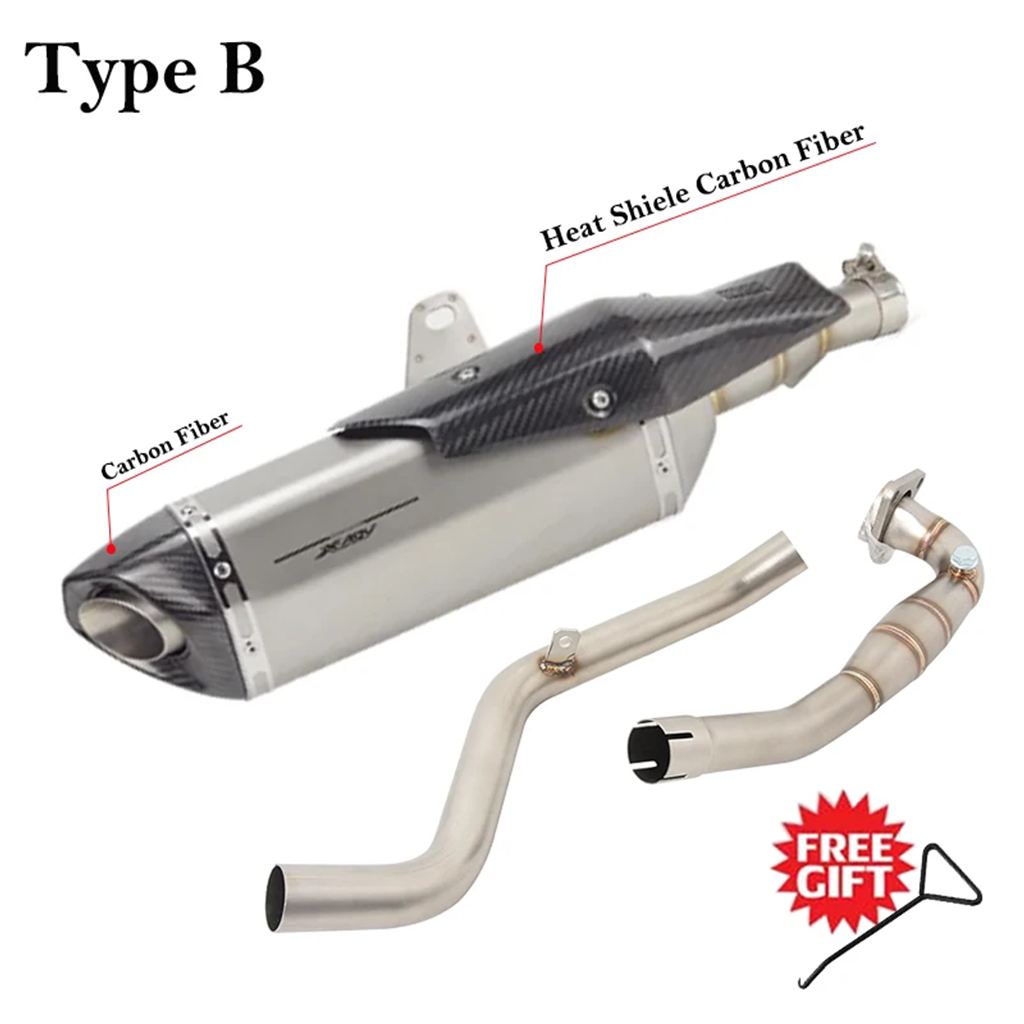 【並行輸入品】エキゾーストサイレンサー カスタムチューブ フロントリンクパイプ ホンダ用フルシステムX-ADV 750 x adv750 2017-2023 51mmの画像