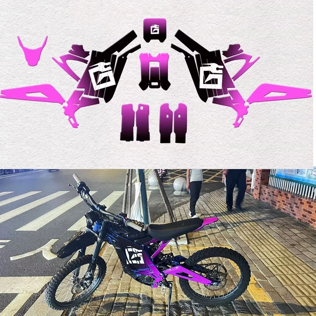 【並行輸入品】電動オフロードバイクカスタムステッカーボディ装飾保護シェルデカール Surron SUR-RON ライト蜂 X S
