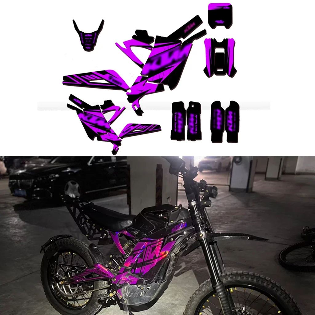 【並行輸入品】電動オフロードバイクカスタムステッカーボディ装飾保護シェルデカール Surron SUR-RON ライト蜂 X S