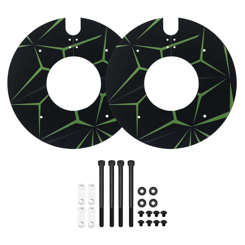 自転車ホイールカバー20インチプラスティックblack4枚セット取り付け