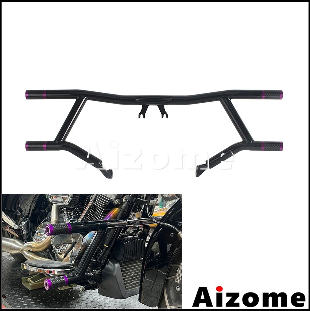 【並行輸入品】クラッシュバープロテクタースライダーエンドバイク保護バーハーレーツーリングエレクトラグライドロードキングロードグライドCVO 13-25用_7