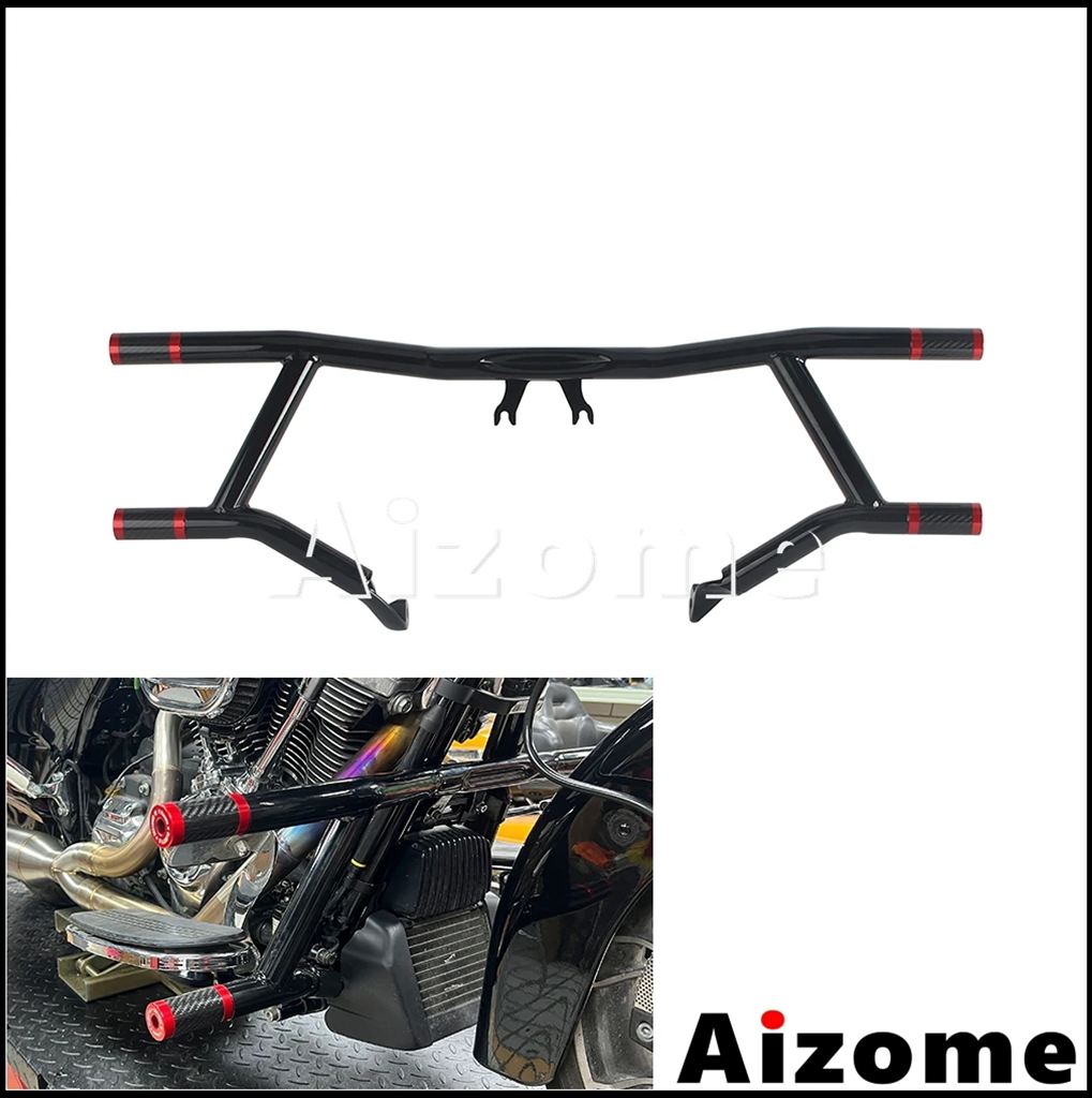 【並行輸入品】クラッシュバープロテクタースライダーエンドバイク保護バーハーレーツーリングエレクトラグライドロードキングロードグライドCVO 13-25用_8