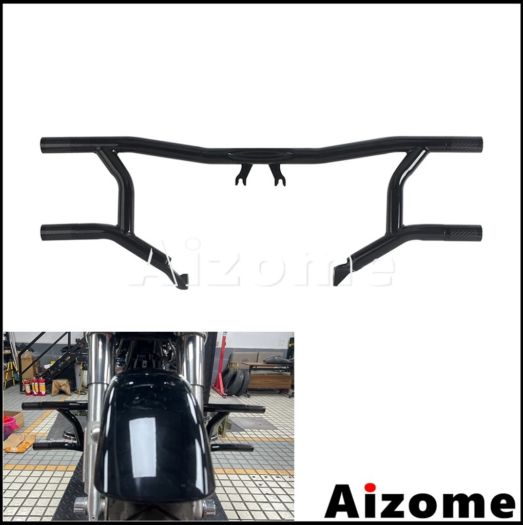 【並行輸入品】クラッシュバープロテクタースライダーエンドバイク保護バーハーレーツーリングエレクトラグライドロードキングロードグライドCVO 13-25用_9