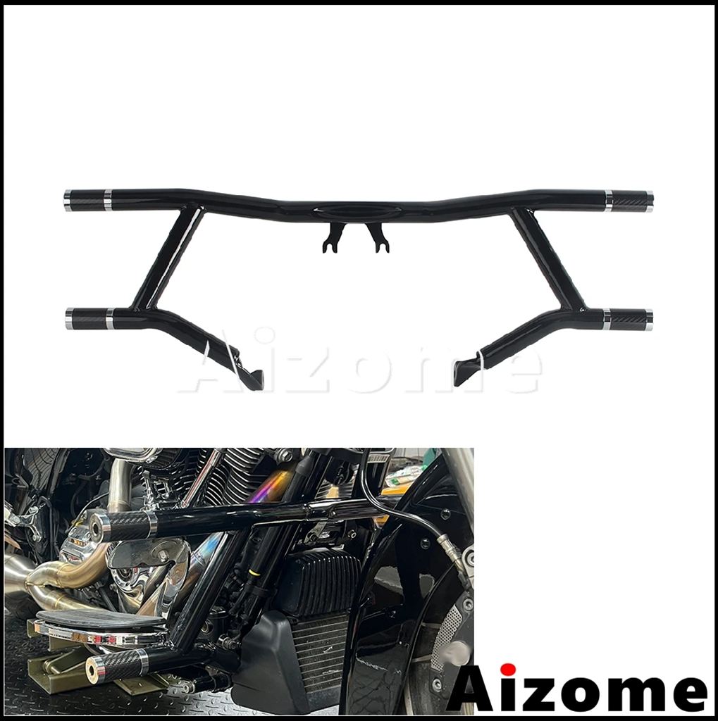【並行輸入品】クラッシュバープロテクタースライダーエンドバイク保護バーハーレーツーリングエレクトラグライドロードキングロードグライドCVO 13-25用_4