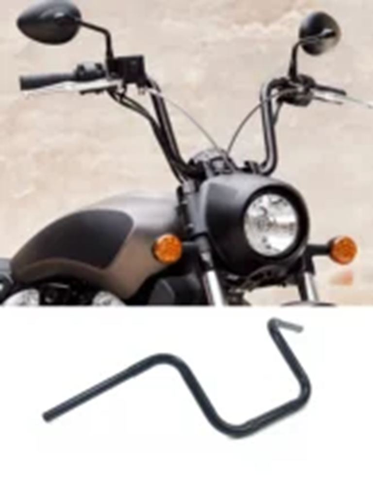 【並行輸入品】バイク 1 ''エイプハンガーハンドルバー 10 インチ/12インチ/14 インチライズインディアンスカウトハッサー_1